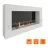 Биокамин SteelHeat WALL GRAND 1200 белый (Стекло + Стемалит)