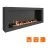 Биокамин SteelHeat WALL ONE 1400 черный (Стемалит)