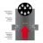 Переходник Prima Plus - Permeter 25 черный, D 200/250 мм