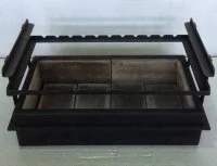 Мангал для кирпичного барбекю Шамотный с рамкой для шампуров (АристократЪ)