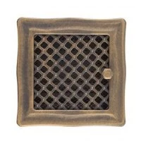 Решетка вентиляционная Deco золотая патина с жалюзи