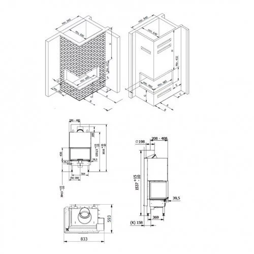 Каминная топка Rais Visio 2