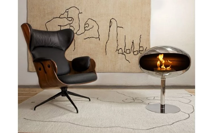 Биокамин Cocoon Fires напольный камин Terra Pedestal Stainless Steel