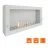 Биокамин SteelHeat WALL ONE 1100 белый (Стекло)