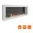 Биокамин SteelHeat WALL ONE 1400 белый (Стекло + Стемалит)