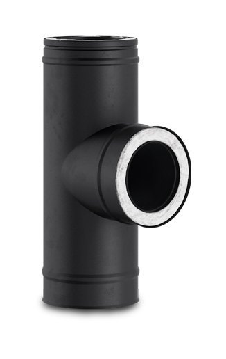 Тройник 90 градусов Schiedel Permeter 50 черный, D 150/250 мм