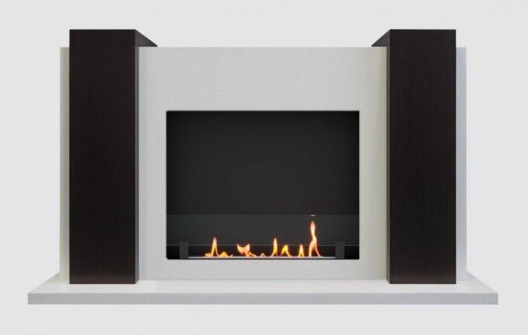 Биокамин в портале SteelHeat Manhetten (Стекло)