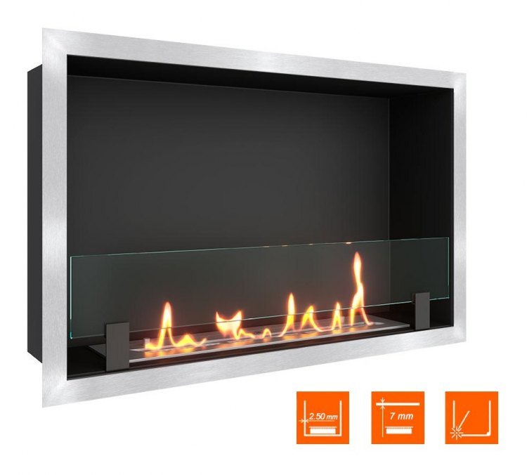 Биокамин в нишу SteelHeat LEADER-SH 700 (Стекло)