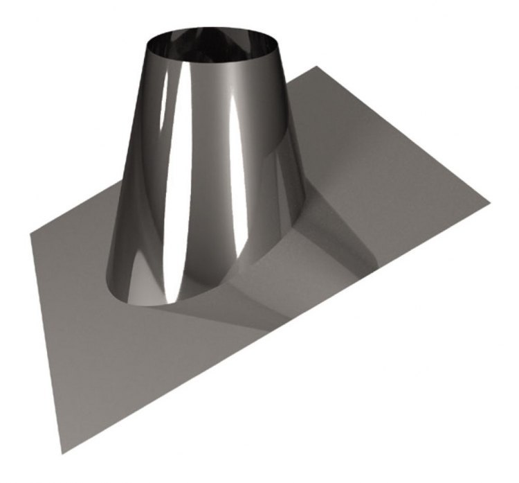 Кровельный элемент 0° D130/230, оцинкованная сталь (Вулкан)