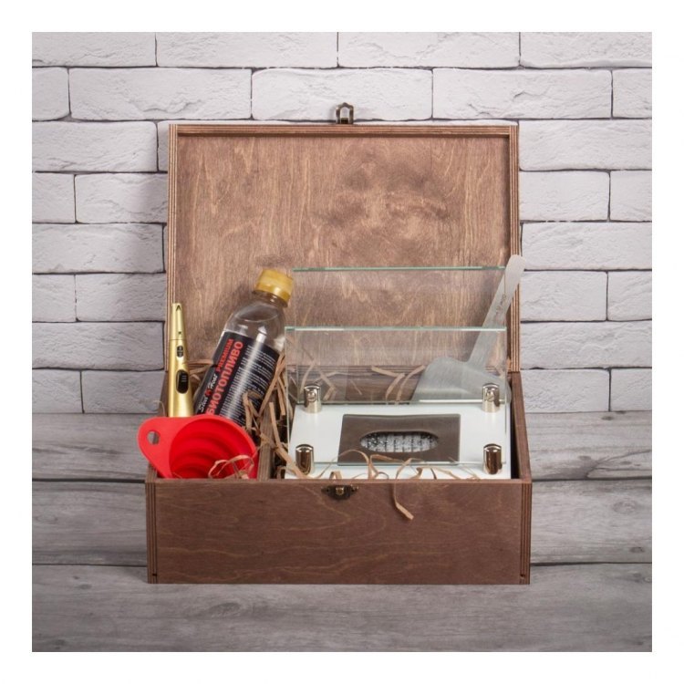 Подарочный набор SteelHeat PREMIUM BOX ALBA Белый + деревянная коробка + стартовый комплект