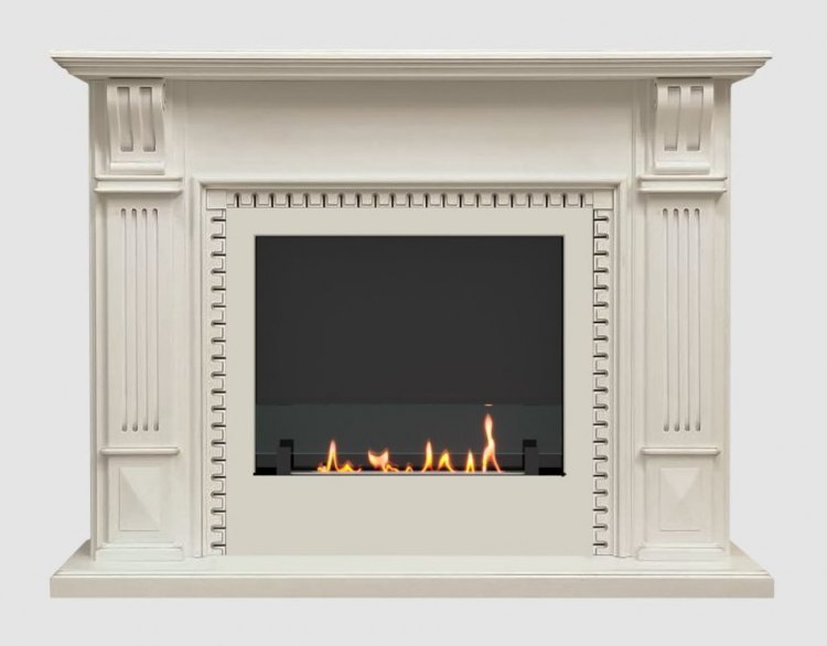 Биокамин в портале SteelHeat Belfast (Стекло+стемалит)