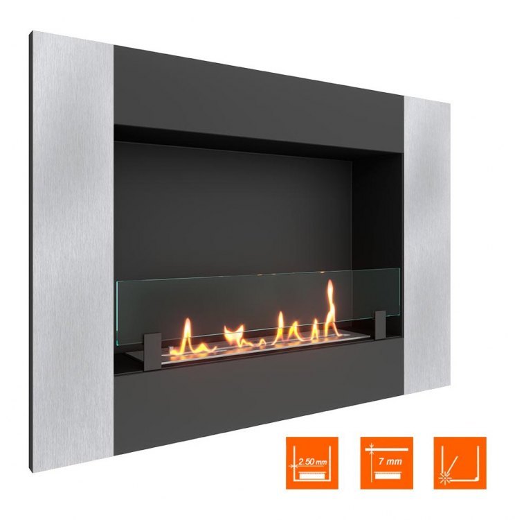 Биокамин в нишу SteelHeat GRAND-V 900 (Стекло)