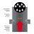 Переходник Топка - Schiedel Permeter 25 1000 мм черный, D 150/200 мм
