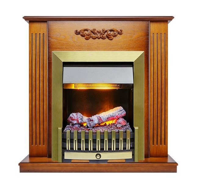 Каминокомплект Lumsden - Дуб антик с очагом Danville Antique Brass FB2