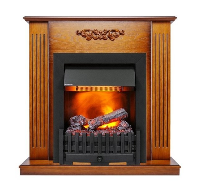 Каминокомплект Lumsden - Дуб антик с очагом Danville Black FB2