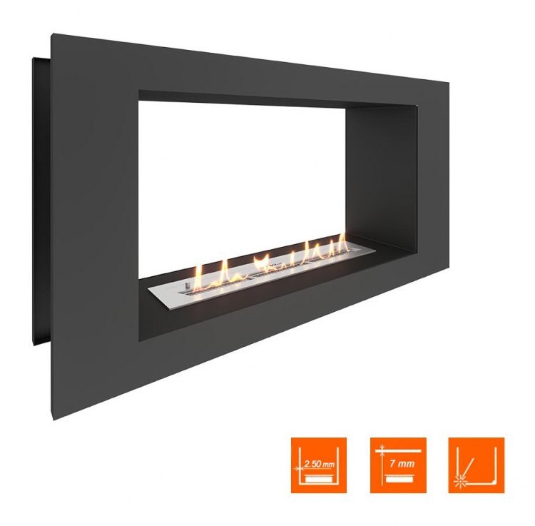 Биокамин сквозной SteelHeat LONG 1000 (Стандарт)