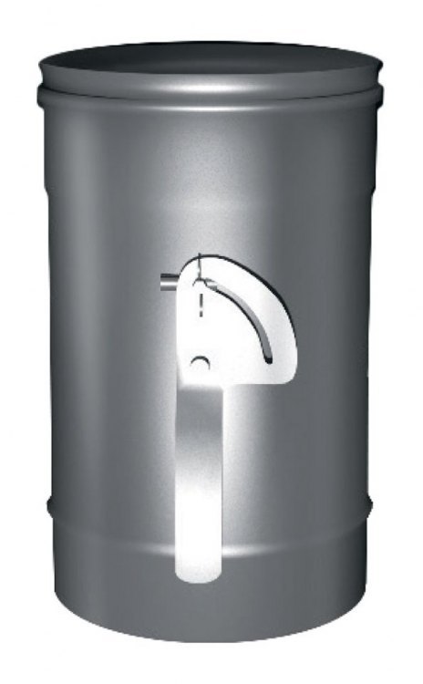 Задвижка поворотная с механизмом фиксации D100, AISI 304 (Вулкан)