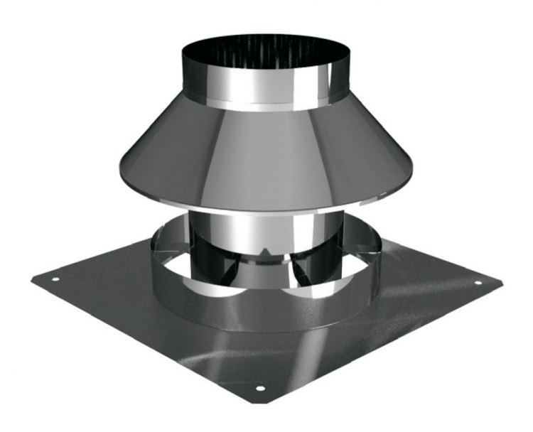 Крышка вентилируемой шахты D115, AISI 304 (Вулкан)