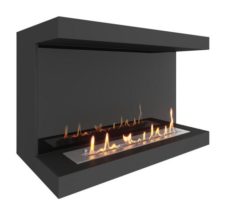 Биокамин фронтальный SteelHeat LONG 800 (Стемалит)