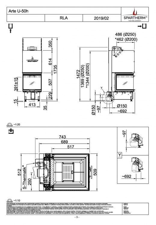 Каминная топка Spartherm Arte U-50h 4S