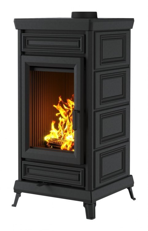 Чугунная печь камин Астов Майолика