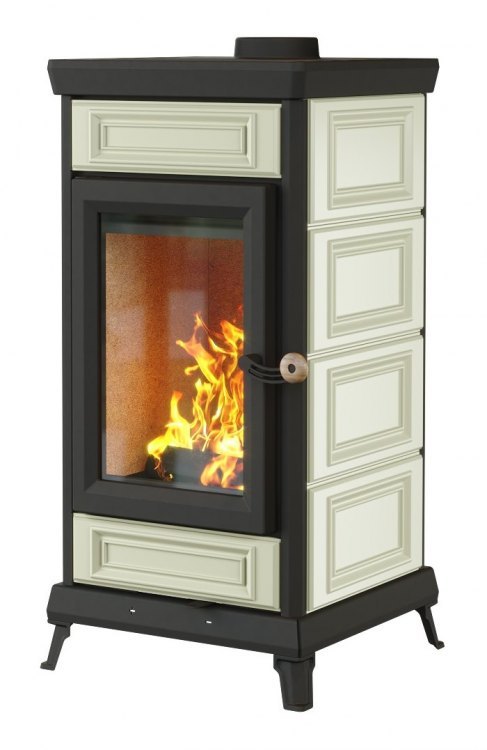 Чугунная печь камин Астов Майолика