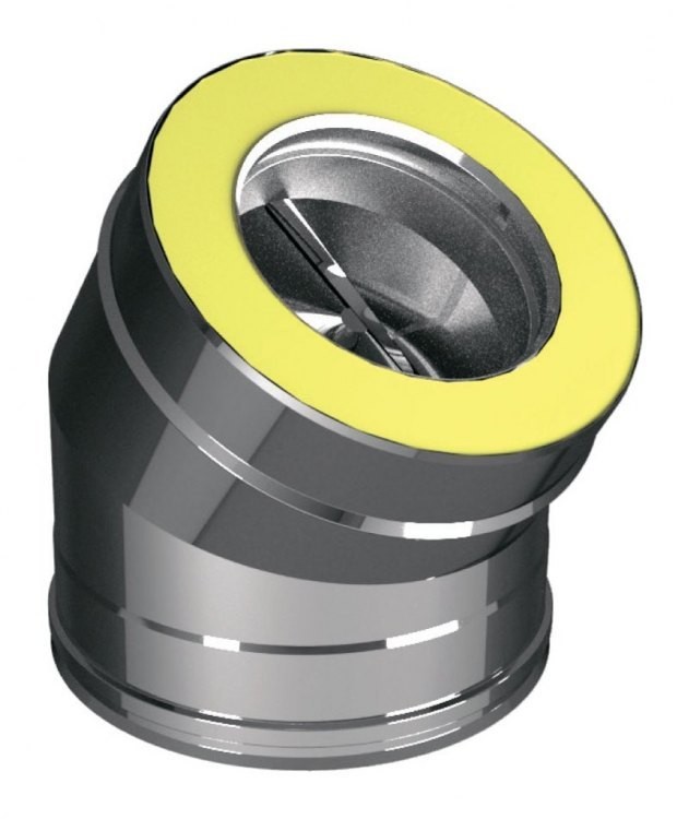 Отвод 30° D200/300, AISI 321/оцинкованная сталь (Вулкан)