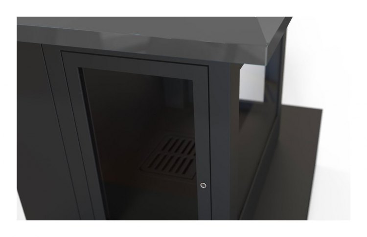 Камин SANDRA FRONTAL, пристенный, чёрный (Traforart)