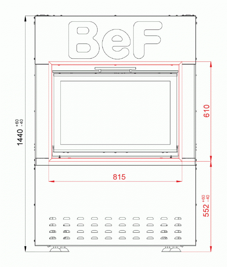 Каминная топка BeF Feel S 8