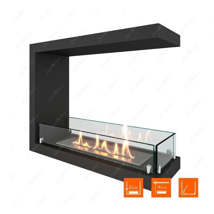 Биокамин торцевой SteelHeat Leader 600 (Стандарт)